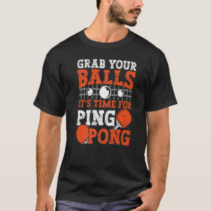 Tafeltennisser Pak Je Ballen tafeltennis T-shirt