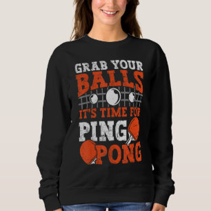 Tafeltennisspeler Pak Je Ballen grappige tafeltenn Trui