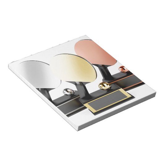 Tafeltennistrofeeën Notitieblok (Schuin)