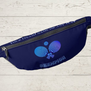 Tafeltenniszak voor ballen retro in donkerblauw heuptasje