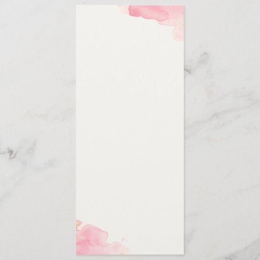 Tafelvlak "Coquelicots" Menu (Achterkant)