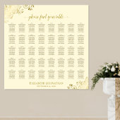 Tafelvriendelijk goud- en crèmeweddenschap poster