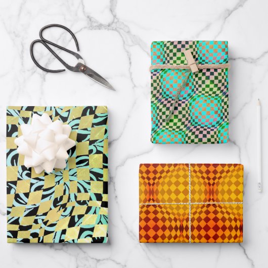 Taffi Op Art Échantillon Feuilles de papier d'enve (Recto)