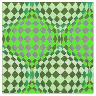 Taffi Op Art Grass Green Stof