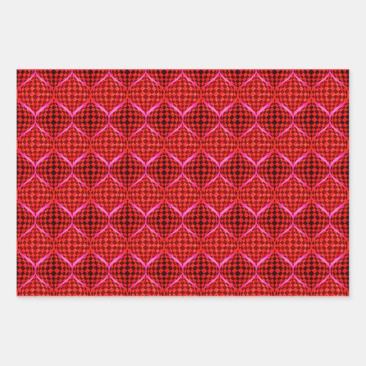 Taffi Op Art Sampler Cherry Wrapping feuilles papi (Devant 3)