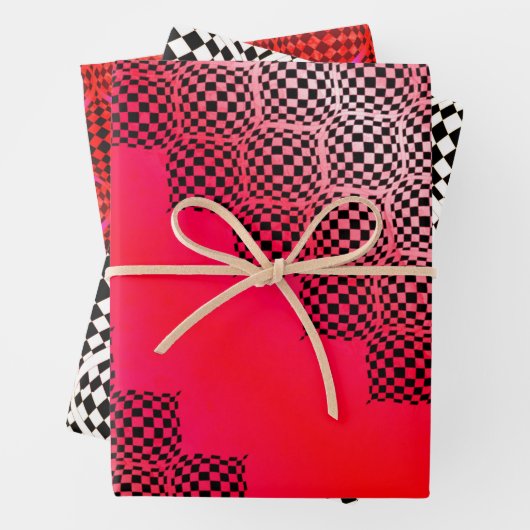 Taffi Op Art Sampler Cherry Wrapping feuilles papi (En situation)