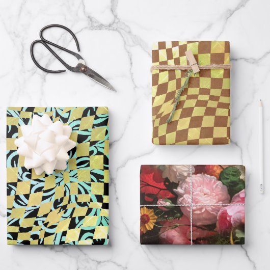 Taffi Op Art Sampler Verpakking Papiervellen Inpakpapier Vel (Voorkant)