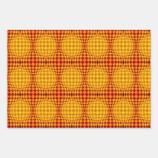 Taffi Op Art Sampler Verpakking Papiervellen Inpakpapier Vel (Voorkant 3)