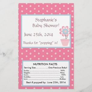 Taffy Butterfly Microwave Popcorn Wrapper Flyer