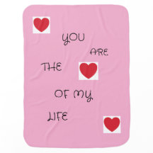 Taffy Color Baby Deken met hartjes