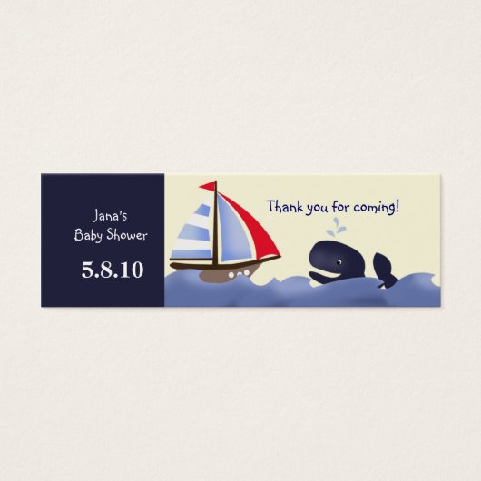 Tag Ahoy Mate Red Sail Favor (Devant)