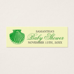 Tag Baby shower de plage Favoriser Coquille de St 