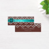 Tag Brown et Turquoise Mariage en dentelle argent  (Bureau)