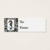 Tag Cadeau bébé Seahorse (Dos)