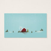 Tag cadeau Cabine d'hiver (Dos)