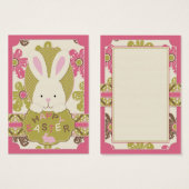 Tag cadeau Chasse de Pâques (Devant & derrière)