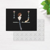 Tag cadeau de fille de piano vintage (Bureau)