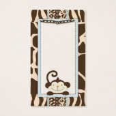 Tag cadeau de Merci de singe Jungle (Dos)