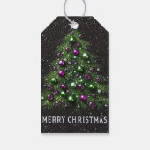 Tag cadeau de Noël, art stupéfiant, étiquettes d'i (Dos)