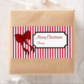 Tag cadeau de Noël Bow Étiquette (En situation)