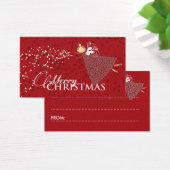 Tag cadeau de Noël Fée Whimsical Snowflakes (Bureau)