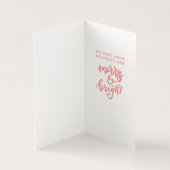 Tag cadeau de Noël visage Père Noël joyeux (Inside)