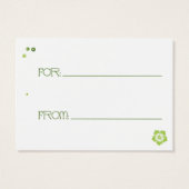 Tag cadeau - Fleurs sauvages (Dos)