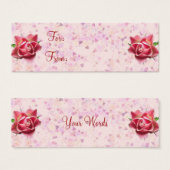 Tag cadeau Harmony rose (Devant & derrière)