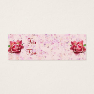 Tag cadeau Harmony rose