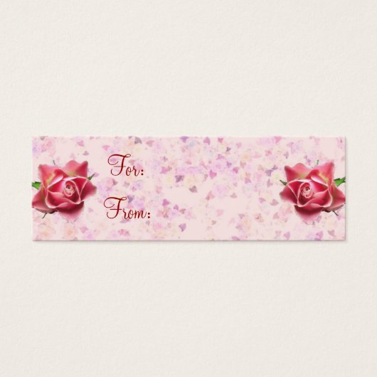 Tag cadeau Harmony rose (Devant)