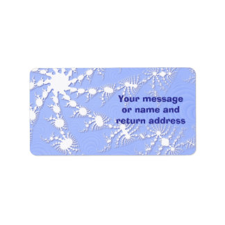 Tag Cadeau Noël Snowflakes Ou Étiquette de adresse
