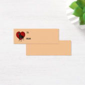 Tag cadeau photo Rottweiler Red Heart Dog (Bureau)