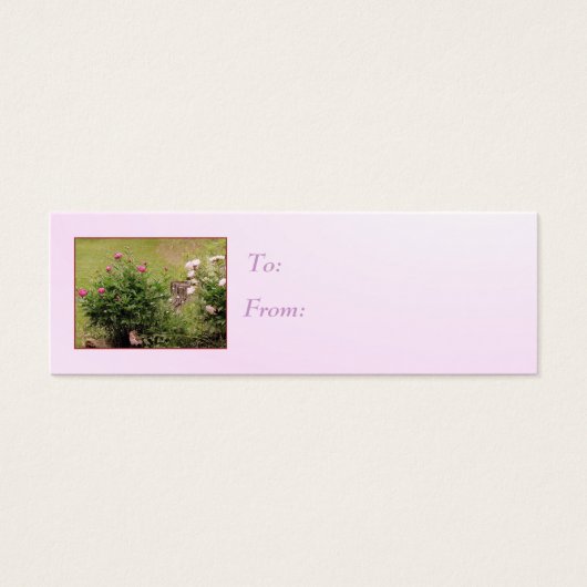 Tag cadeau Rose Garden (Devant)