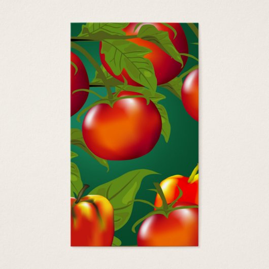 Tag cadeau tomates et cloches poivrons (Devant)
