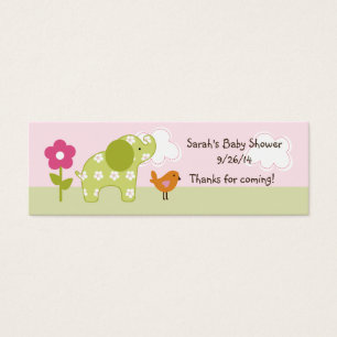 Tag/Carte Jungle Girl Elephant Favoriser