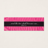 Tag Christian Zebra Fuchsia et Mariage rose (Devant)