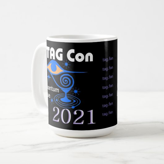 TAG Con 2021 - Mug noir classique (Devant gauche)