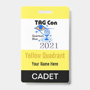 TAG Con 2021 - Quadrant Jaune - Badge Cadet