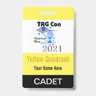 TAG Con 2021 - Quadrant Jaune - Badge Cadet