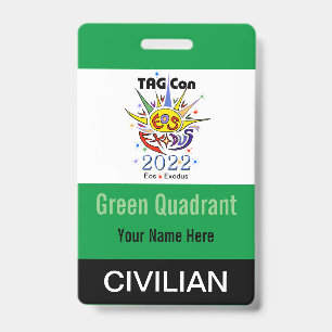 TAG Con 2022 - Groene Kwadrant - Burger Badge
