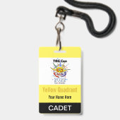 TAG Con 2022 - Quadrant Jaune - Badge Cadet (Face avec cordon)
