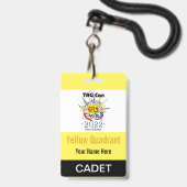 TAG Con 2022 - Quadrant Jaune - Badge Cadet (Dos avec cordon)