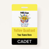 TAG Con 2022 - Quadrant Jaune - Badge Cadet (Devant)