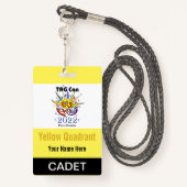 TAG Con 2022 - Quadrant Jaune - Badge Cadet (Derrière avec lanière)