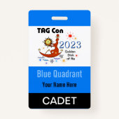 TAG Con 2023 - Quadrant bleu - Badge Cadet (Dos)