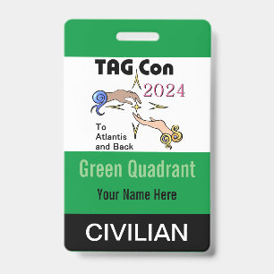 TAG Con 2024 - Groene Kwadrant - Burgerbadge Badge