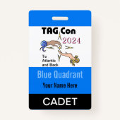 TAG Con 2024 - Quadrant bleu - Badge Cadet (Devant)