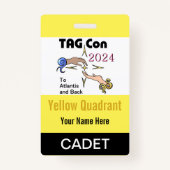 TAG Con 2024 - Quadrant Jaune - Badge Cadet (Devant)