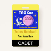 TAG Con 2025 - Quadrant Jaune - Badge Cadet (Devant)