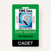 TAG Con 2026 - Green Quadrant - Cadet Badge (Dos)